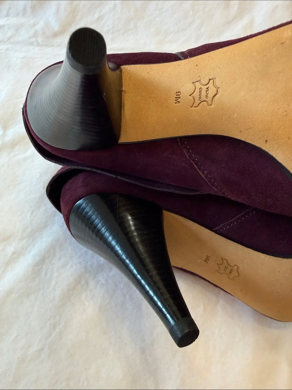 Via Spiga Women's Fold-Over Ankle Boots in Burgundy